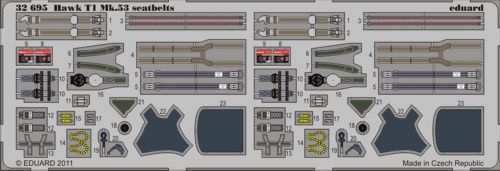BAe Hawk T.1 Mk.53 seatbelts (designed to be used with Revell kits)