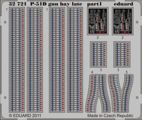 North-American P-51D Mustang gun bay late (designed to be used with Tamiya kits)