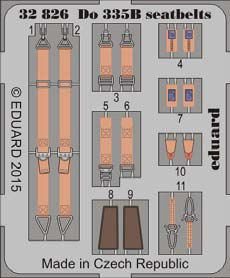 Dornier Do-335B-2 'Zerstorer' seatbelts (designed to be used with Hong Kong Models kits)