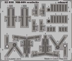 Sikorsky MH-60S seatbelts (designed to be used with Academy kits)
