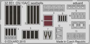 North-American/Rockwell OV-10A/C seatbelts (designed to be used with Kitty Hawk Models Models and Zimi Model kits)