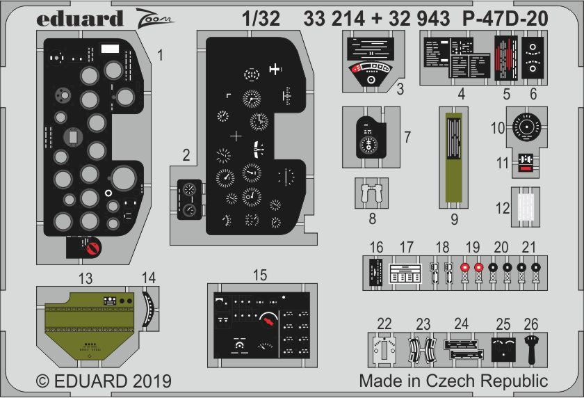 Republic P-47D-20 Thunderbolt (designed to be used with Trumpeter kits)