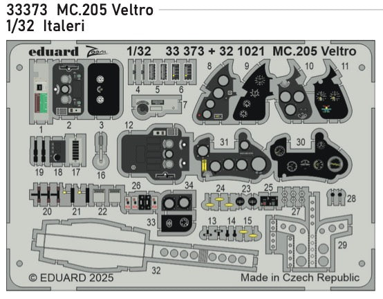 Macchi C.205 Veltro (designed to be used with Italeri kits)