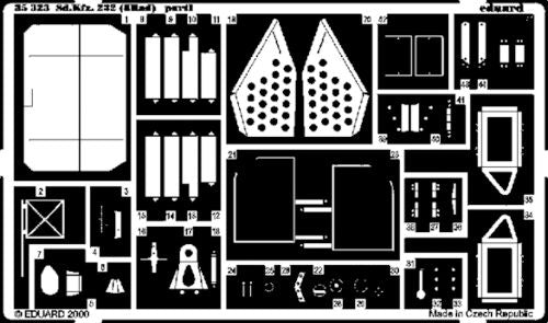 German Sd.Kfz.232 8 Rad detail set (designed to be used with Tamiya kits)
