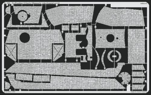 Zimmerit Pz.Kpfw.V Panther Ausf.G early - horizontal direction Zimmerit (designed to be used with Tamiya kits)