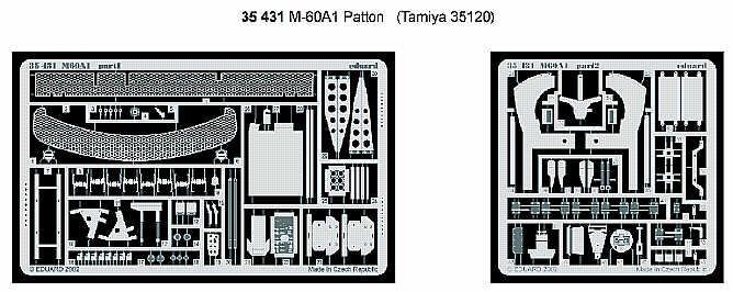 U.S. M60A1 Patton (designed to be used with Tamiya TA35157 kits)