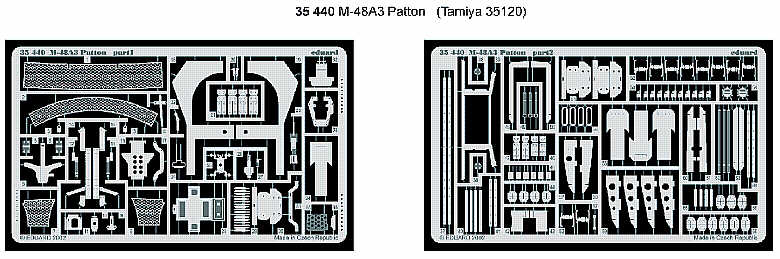 U.S. M48A3 Patton (designed to be used with Tamiya kit TA35120)