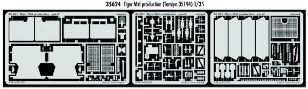 Pz.Kpfw.VI Tiger Mid production (designed to be used with Tamiya TA35194 kits)