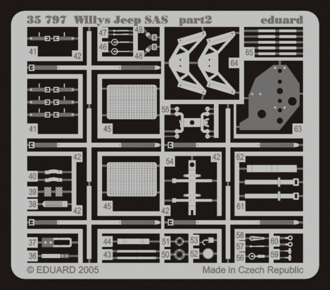 SAS Willys Jeep (designed to be used with Tamiya TA35033 kits)