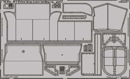 M7 Priest 105mm Howitzer Motor Carriage deep water fording equipment (designed to be used with Academy kits)