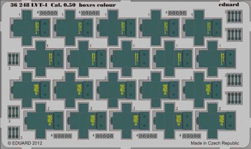 LVT-4 Water Buffalo Cal. 0.50 boxes colour (designed to be used with AFV Club kits)