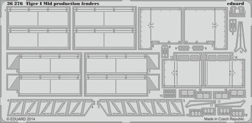 RE-RELEASED!!! Pz.Kpfw.VI Ausf.E Tiger I Mid-Production fenders (designed to be used with Dragon kits) DN6700