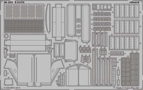 Soviet T-34/76 (designed to be used with ICM UA UK kits)(Eduard sold out February 2023)