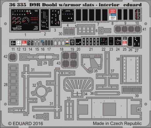D9R Doobi Armoured Bulldozer with armor slats - interior (designed to be used with Meng Model kits)