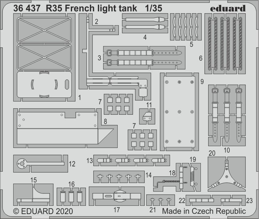 R35 French light tank (designed to be used with Tamiya kits)
