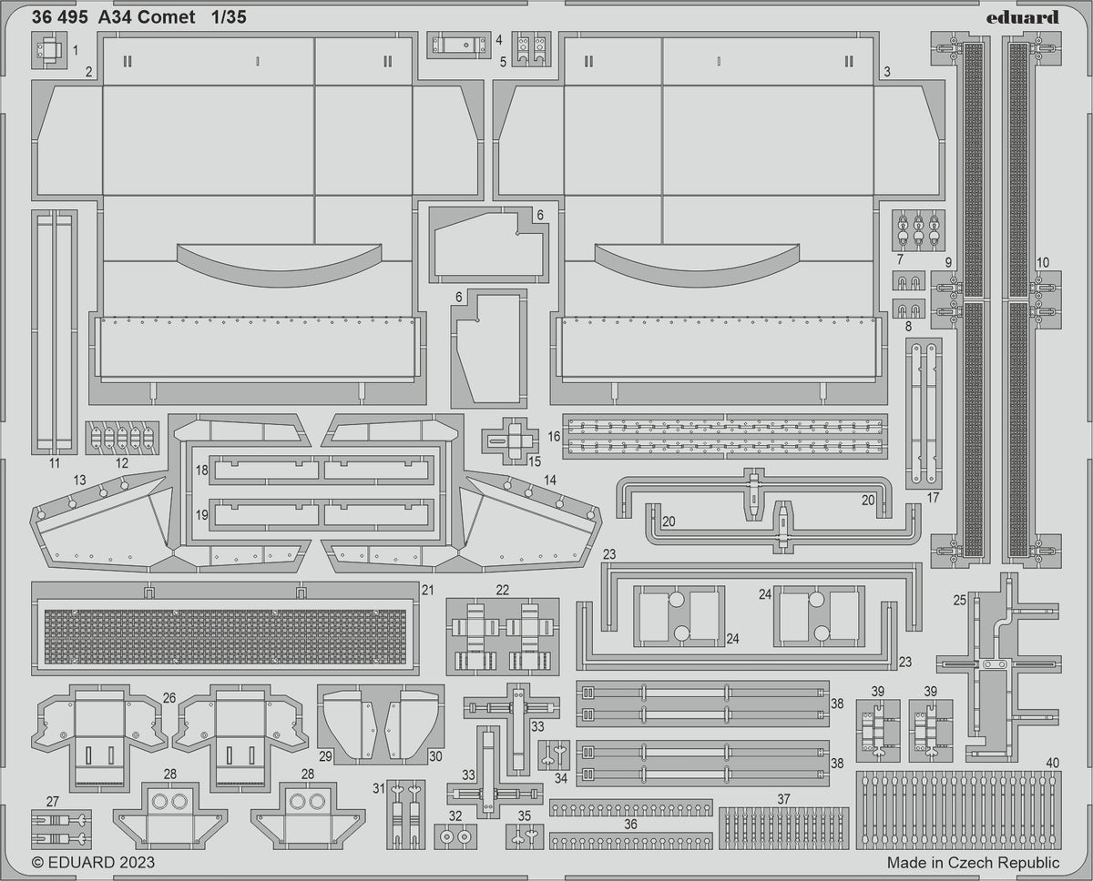 A34 Comet (designed to be used with Tamiya kits)