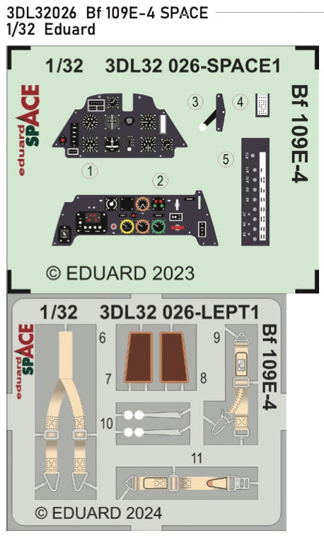 Messerschmitt Bf-109E-4 SPACE 1/32 (designed to be | Access Models