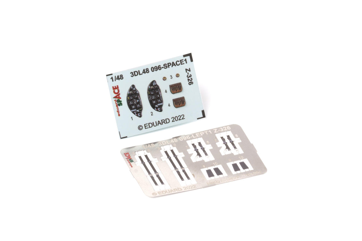 Zlin Z-326 Trener SPACE set - 3D waterslide decals and etched parts (designed to be used with Eduard kits)