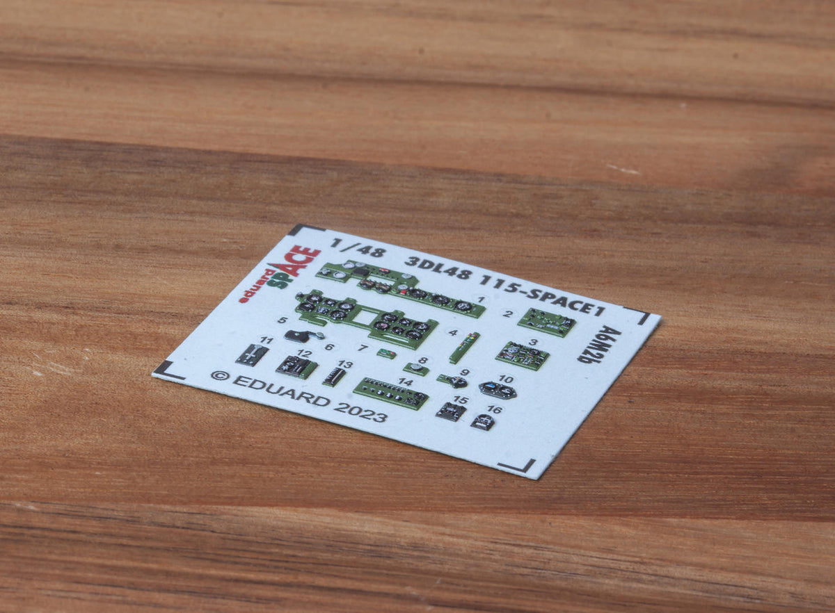Mitsubishi A6M2b Zero Fighter Model 21 SPACE - 3D-printed waterslide instrument decals and etched seat-belts (designed to be used with Academy kits)