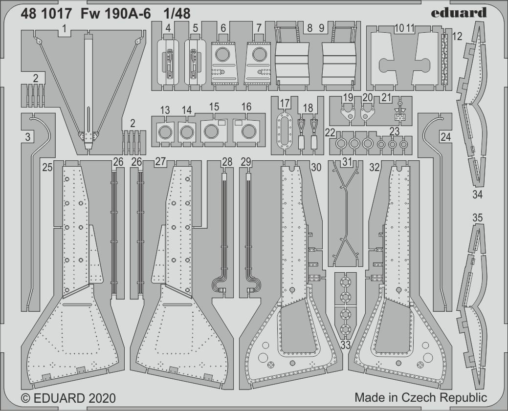 RE-RELEASED!!! Focke-Wulf Fw-190A-6 1/48 (designed to be used with Eduard kits)
