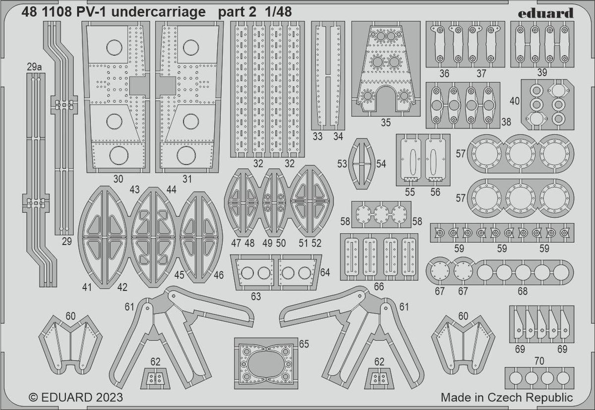 Lockheed PV-1 Ventura undercarriage (designed to be used with Academy kits)