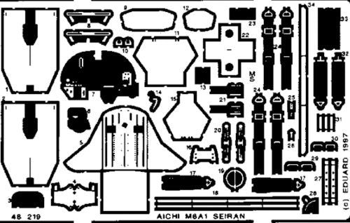 Aichi M6A1 Seiran (designed to be used with Tamiya kits)