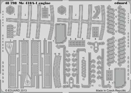 Messerschmitt Me-410A-1 engine detailing (designed to be used with Meng Model kits)