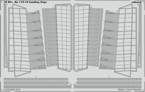 Dornier Do-17Z-10 landing flaps (designed to be used with ICM UA UK kits)(Eduard sold out December 2021)