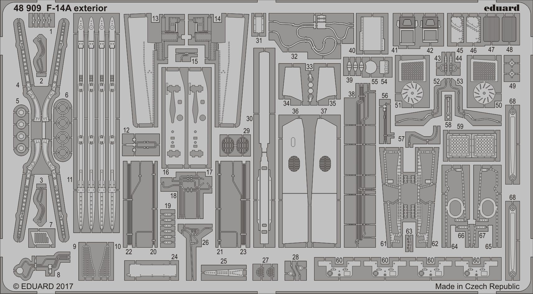 Grumman F-14A Tomcat exterior (designed to be used with Tamiya kits)
