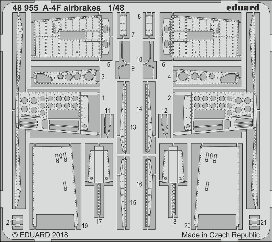 Douglas A-4F Skyhawk airbrakes (designed to be used with Hobby Boss kits)
