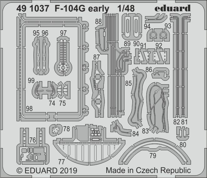 Lockheed F-104G Starfighter early (designed to be used with Kinetic Model Kits)(Eduard sold out February 2024 part 1)