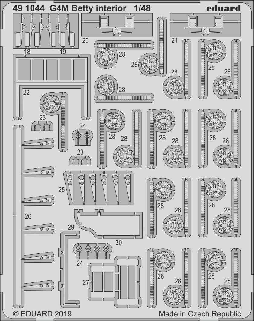 Mitsubishi G4M1 'Betty' interior (designed to be used with Tamiya kits)