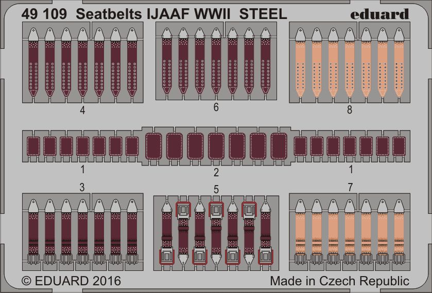 seatbelts IJAAF WWII STEEL(Eduard sold out August 2023 part 1)