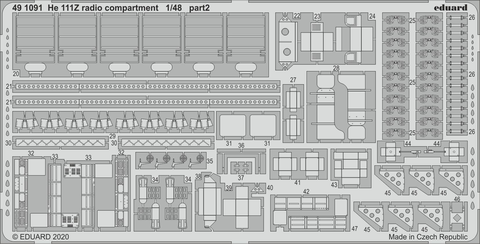 Heinkel He-111Z 'Zwilling' radio compartment (designed to be used with ICM UA UK kits)