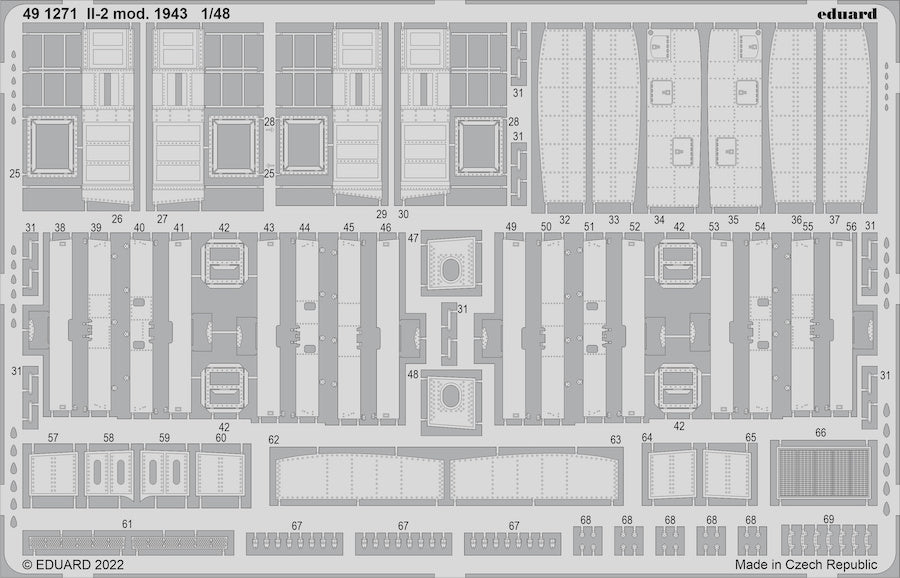 Ilyushin Il-2 mod. 1943 (designed to be used with Zvezda kits) (EDUARD SOLD OUT NOVEMBER 2025)