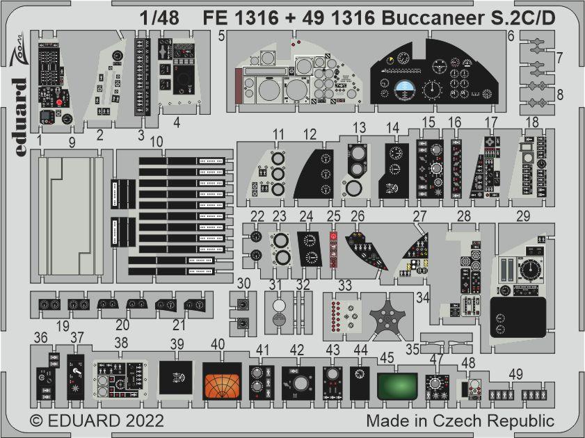 Blackburn Buccaneer S.2C/D (designed to be used with Airfix kits)