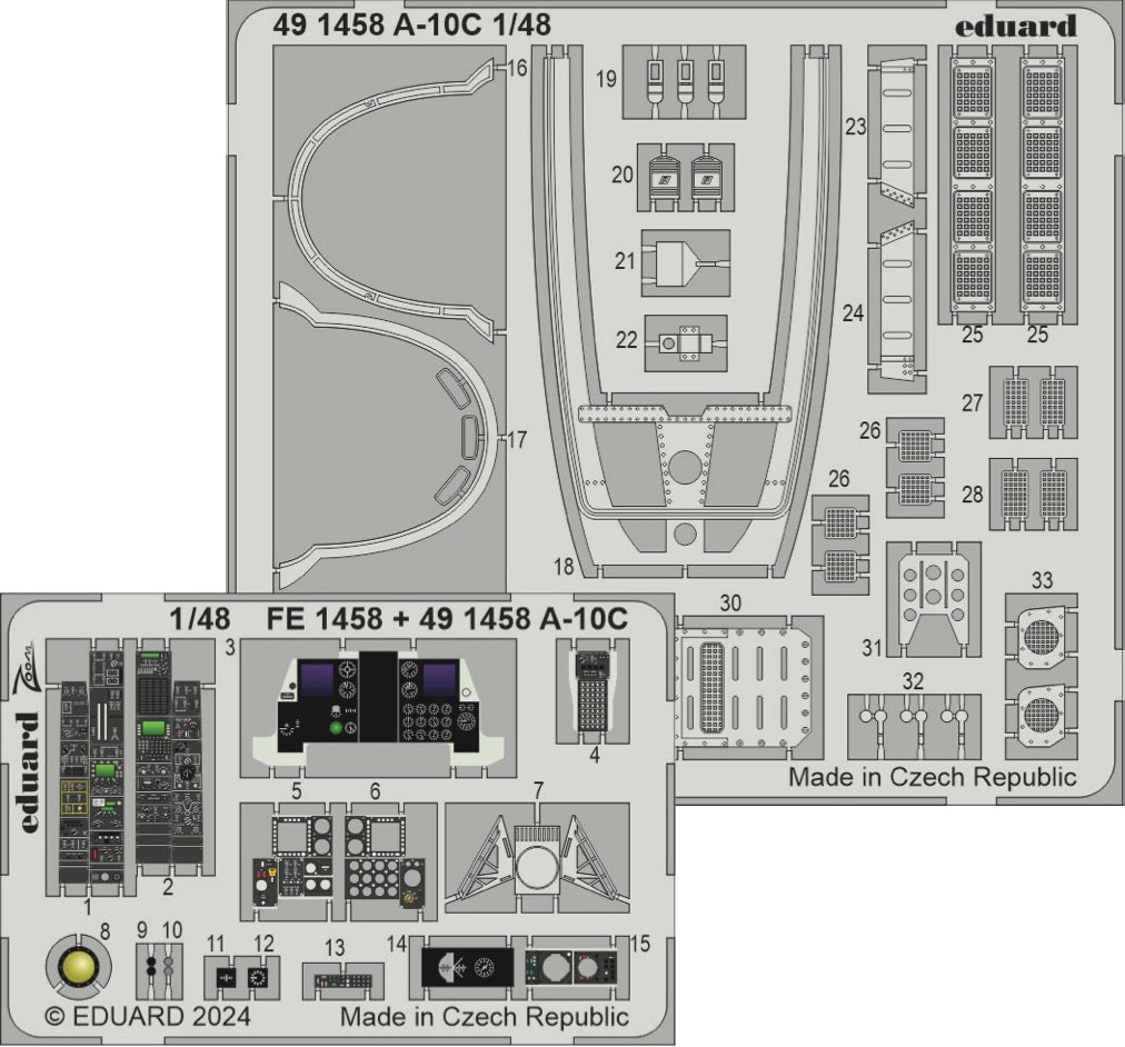 Fairchild A-10C Thunderbolt II 1/48 (designed to be used with Great Wall Hobby kits)
