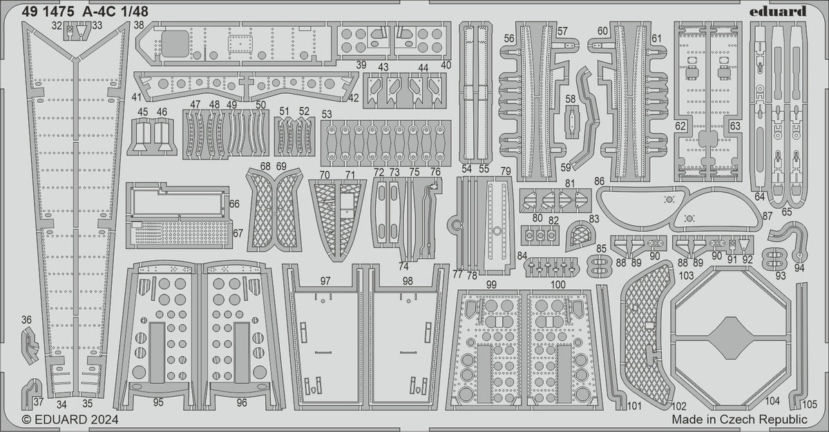 Douglas A-4C Skyhawk 1/48 (designed to be used with Hasegawa and Hobby 2000 kits)