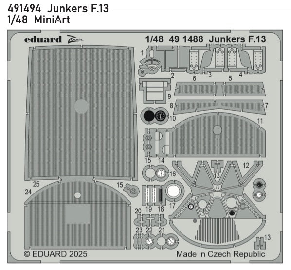 Junkers F.13 1/48 (designed to be used with MiniArt kits)