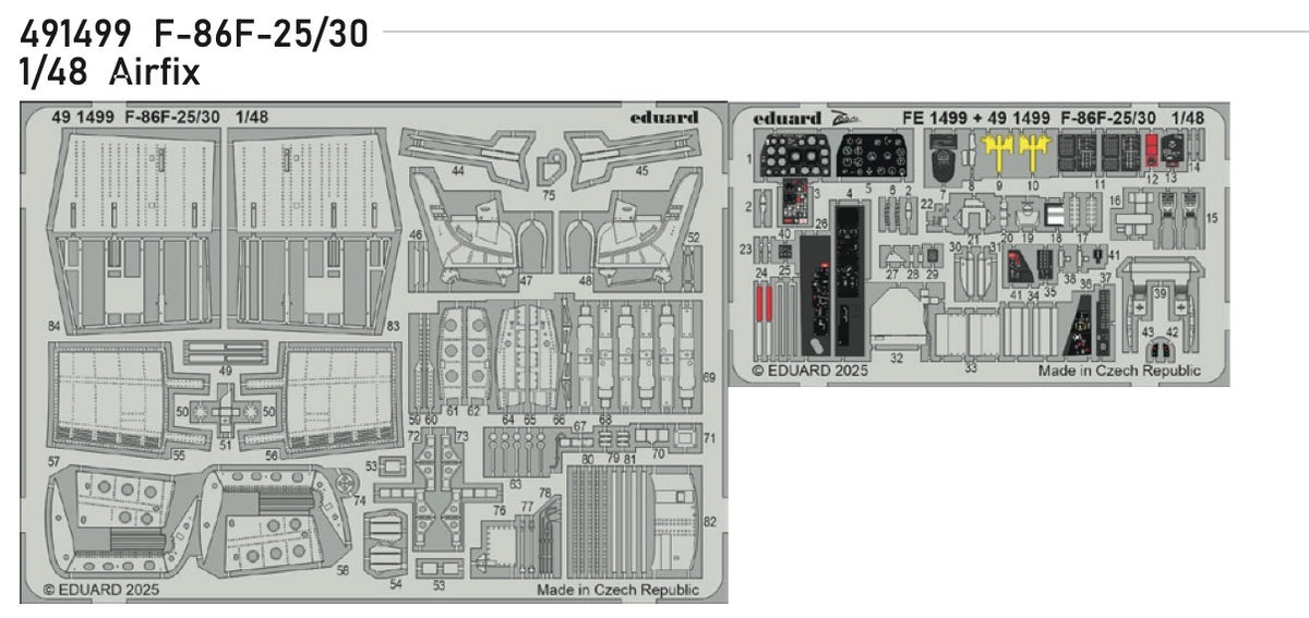 North-American F-86F-25/30 1/48 (designed to be used with Airfix kits)