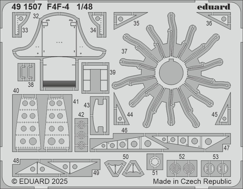 Grumman F4F-4 Wildcat 1/48 (designed to be used with Academy kits)