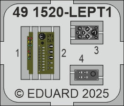 Mitsubishi A6M5 Zero (Nakajima) engine, undercarriage doors and seat upgrade set (designed to be used with Eduard kits)