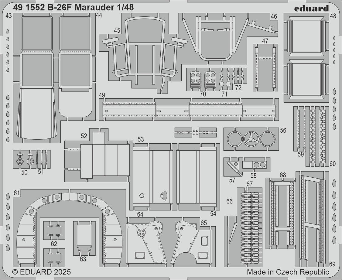 Martin B-26F Marauder 1/48 (designed to be used with ICM UA UK kits)