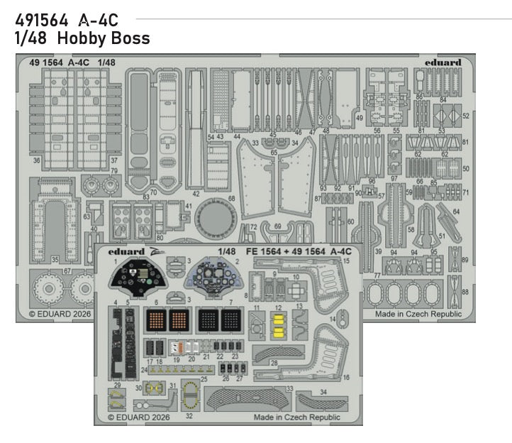 Douglas A-4C Skyhawk 1/48 (designed to be used with Hobby Boss kits)