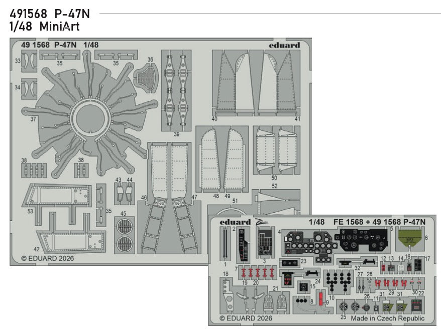 Republic P-47N Thunderbolt 1/48 (designed to be used with Miniart kits)