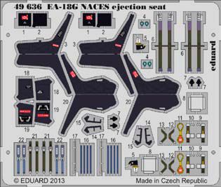 Boeing EA-18G Growler NACES ejection seat (designed to be used with Italeri kits)