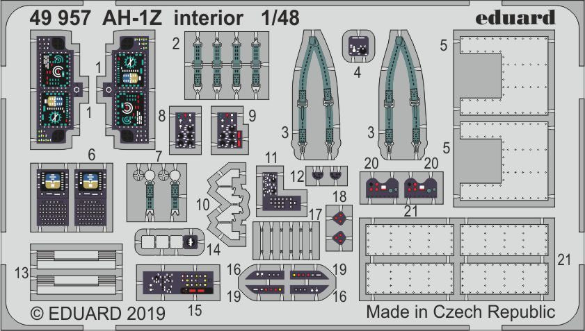 Bell AH-1Z 'Viper' interior(designed to be used with Kitty Hawk Models Models and Zimi Model kits)