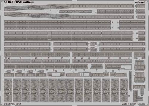 IJN Tone Japanese Heavy Cruiser railings (designed to be used with Tamiya kits)