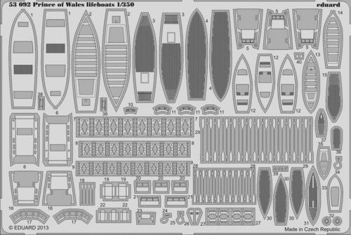 H.M.S. Prince of Wales lifeboats (designed to be used with Tamiya kits)