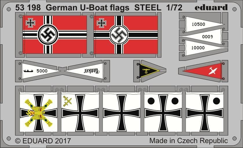 U-Boot U-IXC flags STEEL (designed to be used with Revell kits)